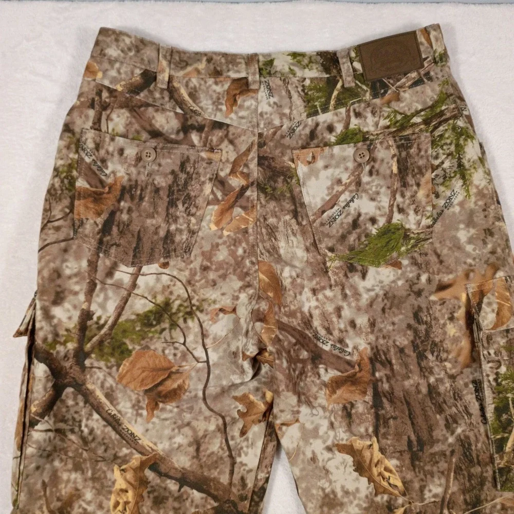 Men's‎ Cabelas Zonz Woodland Camo Pants  Lightweight Hunting Outdoors Size 36x32
